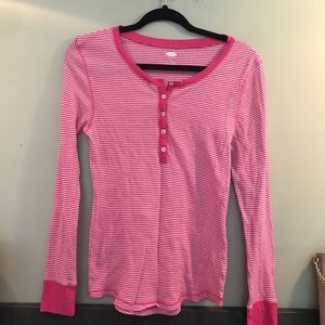Pink and white Old Navy shirt